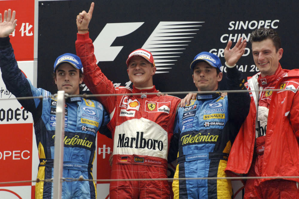 2006 Chinese GP podium