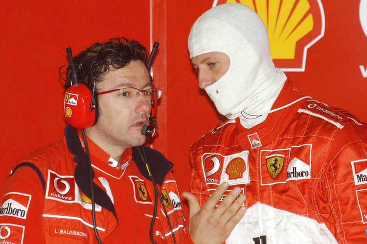 Luca Baldisserri and Michael Schumacher