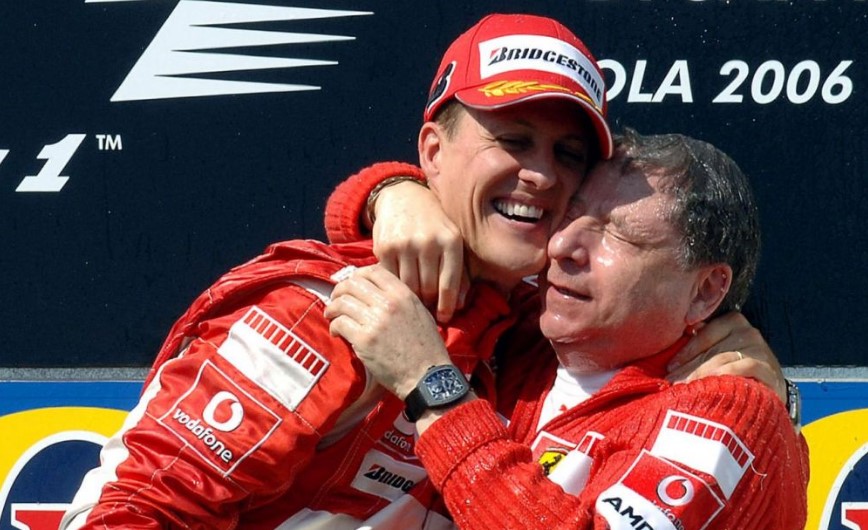 Michael Schumacher and Jean Todt in 2006 at Ferrari