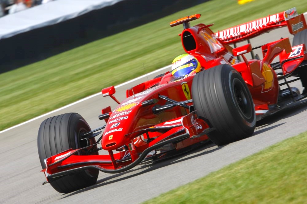 Massa driving for Ferrari in 2007