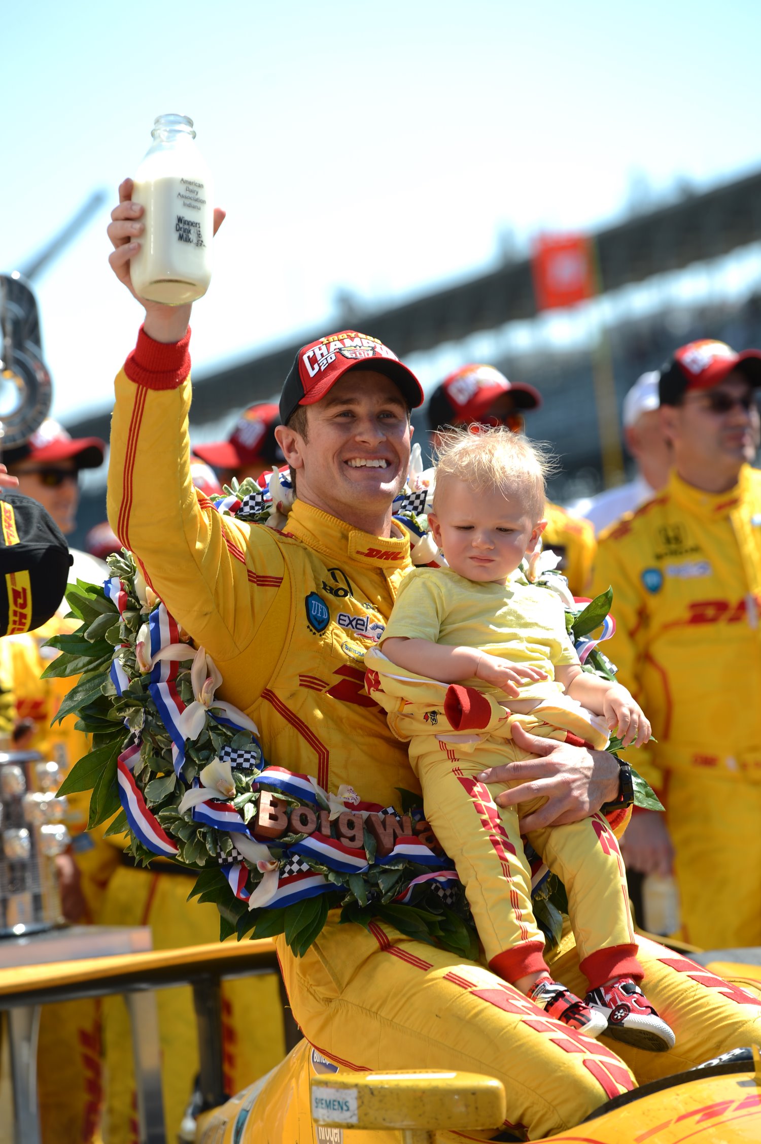 Son Ryden is was in victory lane with dad at Indy