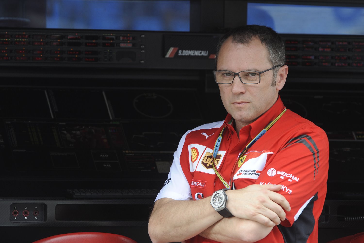 Former Ferrari boss Stefano Domenicali on the outside looking in at Ferrari team doing what he could not