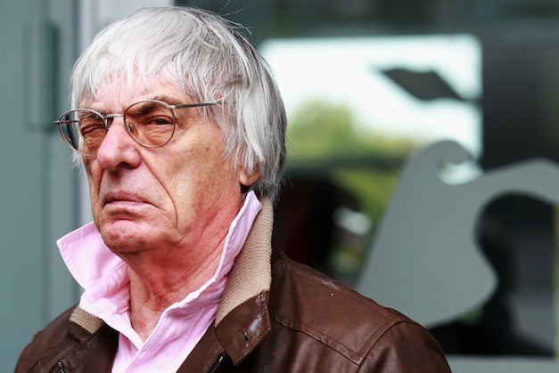 Ecclestone reacts when he hears Jackie Stewart say he will be replaced