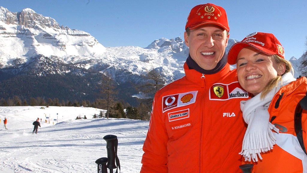 Schumacher and wife Corinna in better times