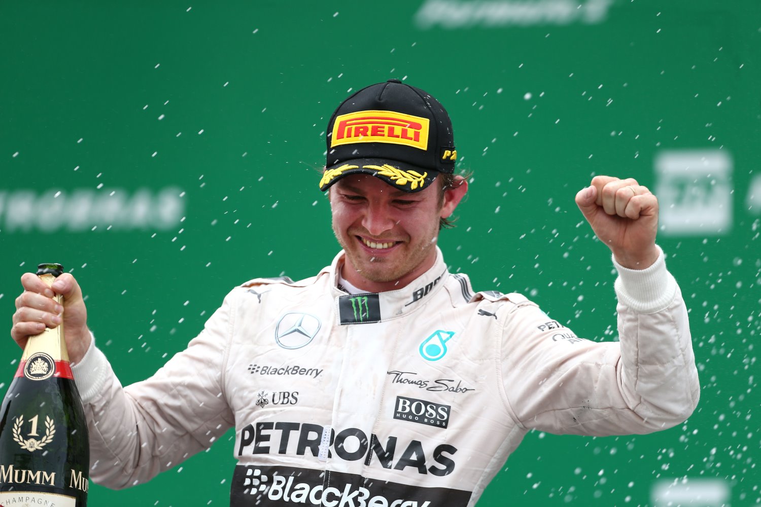 Rosberg celebrates