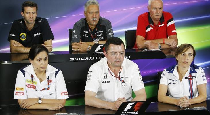 Kaltenborn (far left) says we sis not ask for the complicated and expensive F1 engines