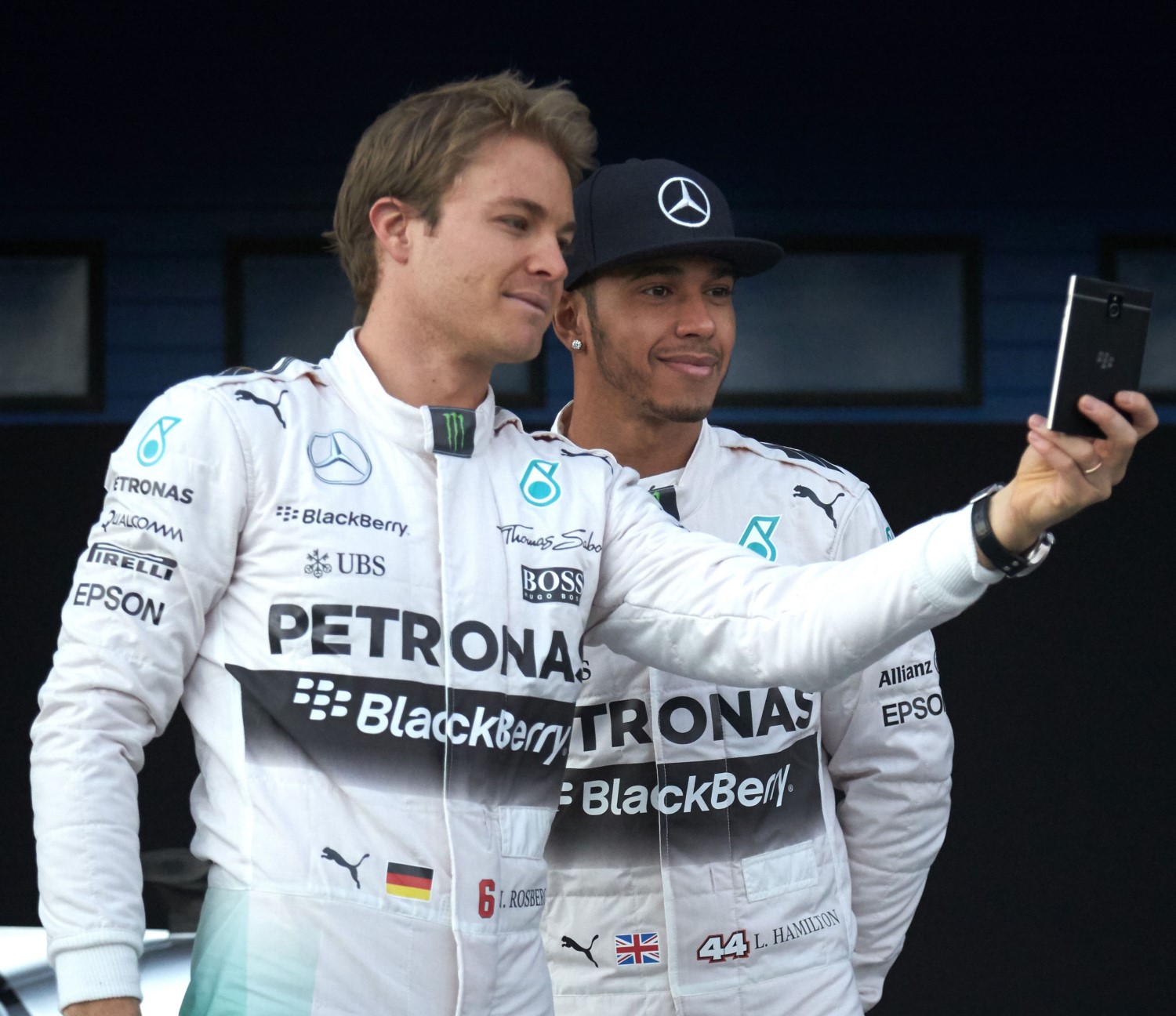 Rosberg and Hamilton, not quite 'best of buds'
