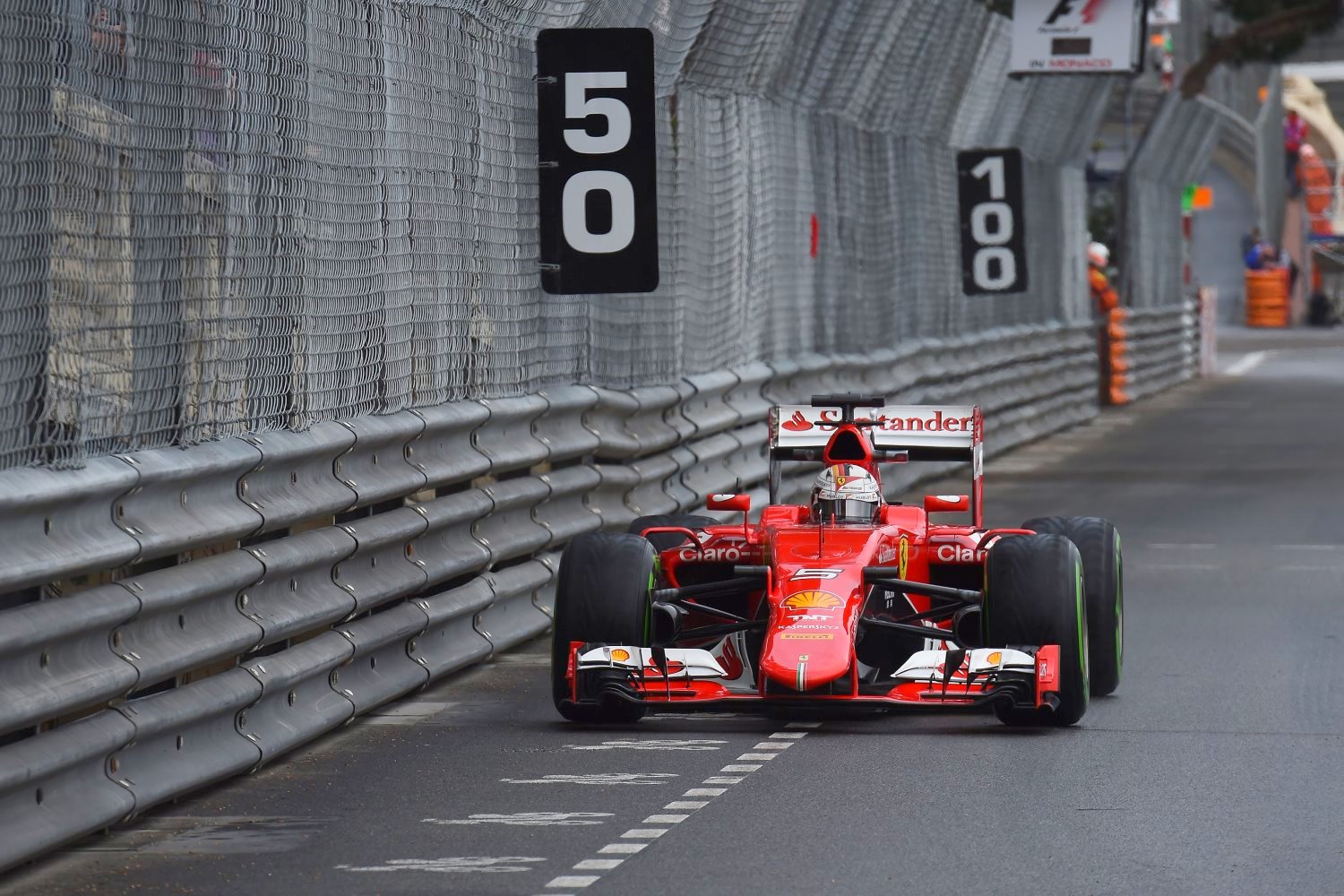 Sebastian Vettel takes it to Mercedes in final practice