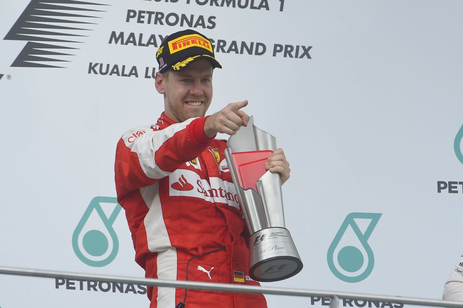 Sebastian Vettel can drive the Ferrari the way he likes