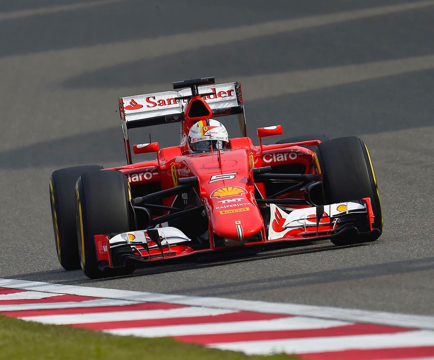 Vettel could not keep up with the Mercedes