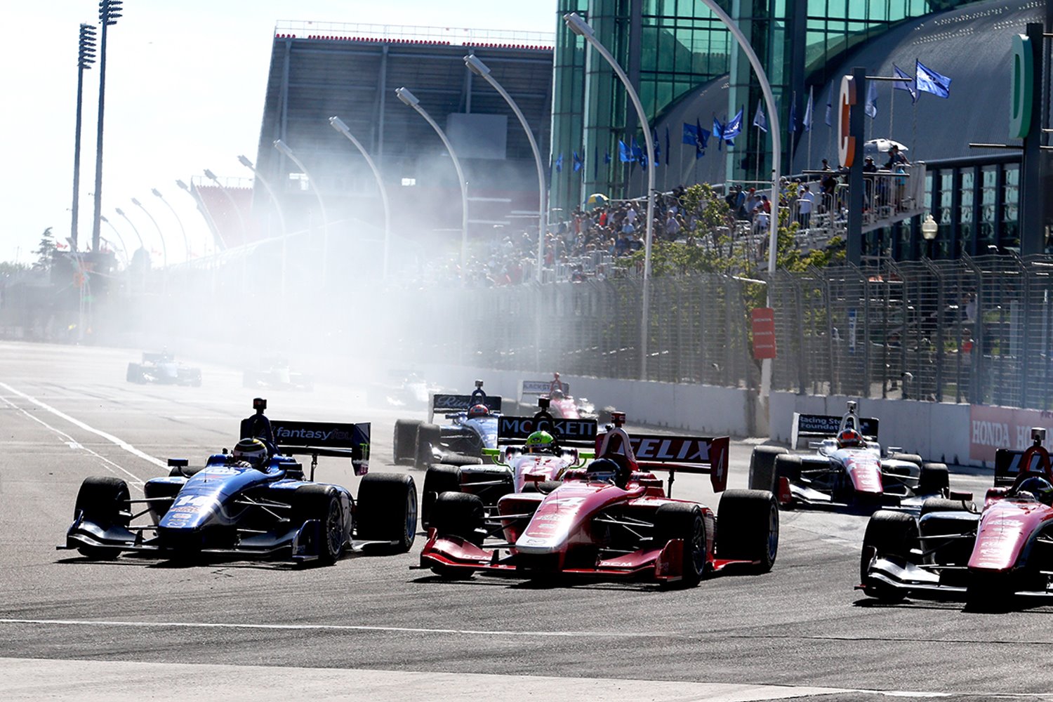 The Indy Lights start was exciting. The same cannot be said about the IndyCar start, but it was safe