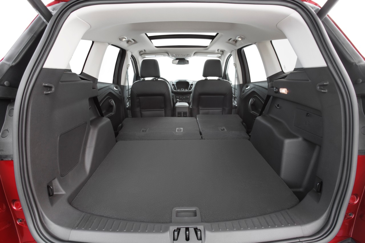 The rear seats fold down for plenty of cargo space