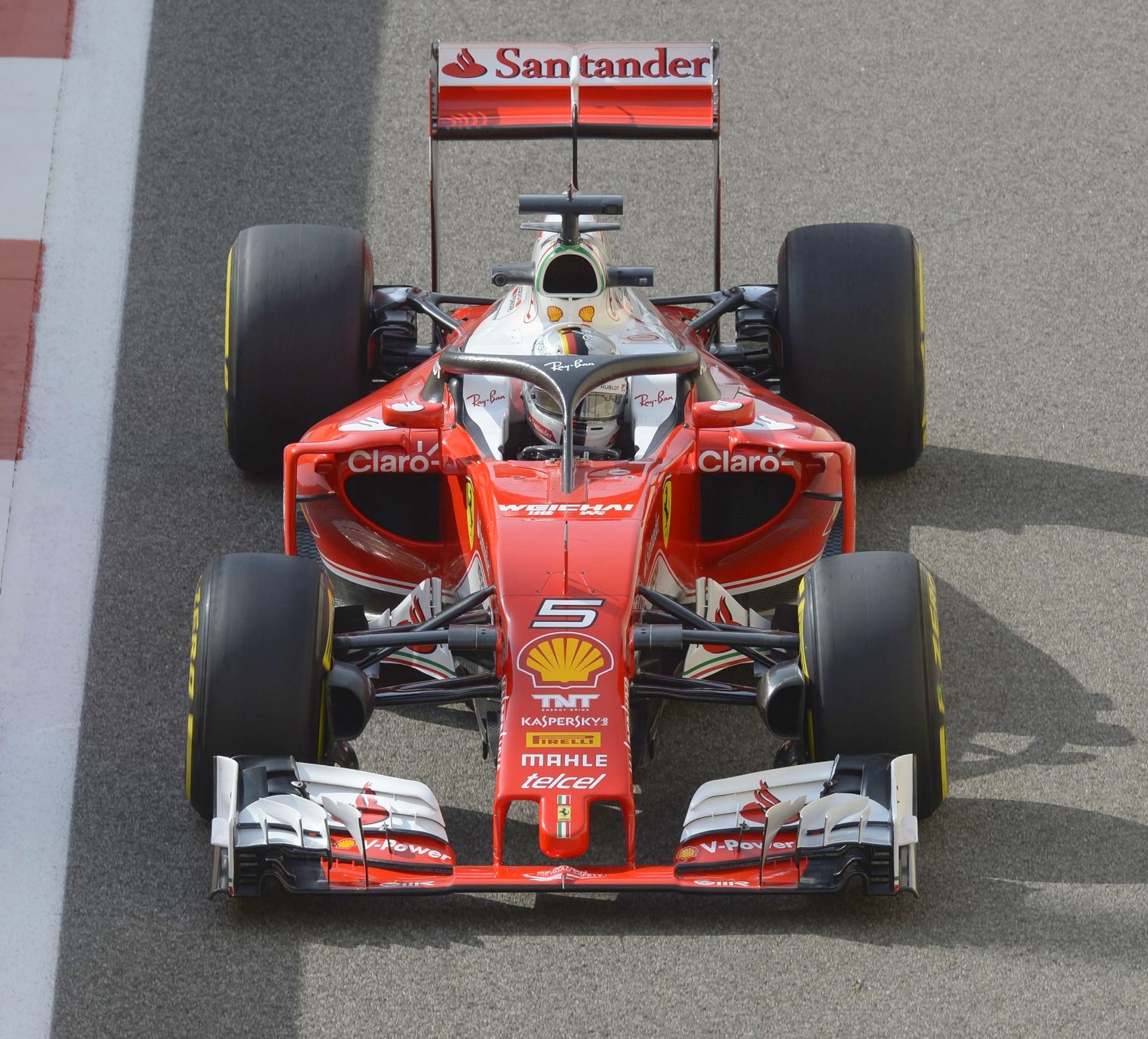 Vettel ran the Halo again in practice Friday