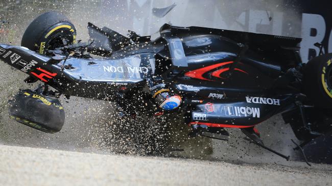 Alonso's Honda engine survived wreck