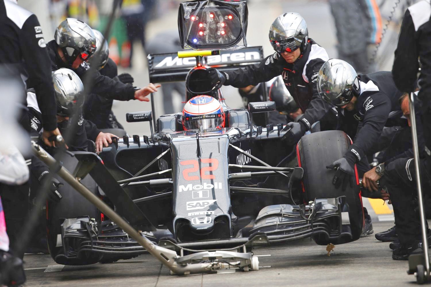 Jenson Button in his hapless McLaren