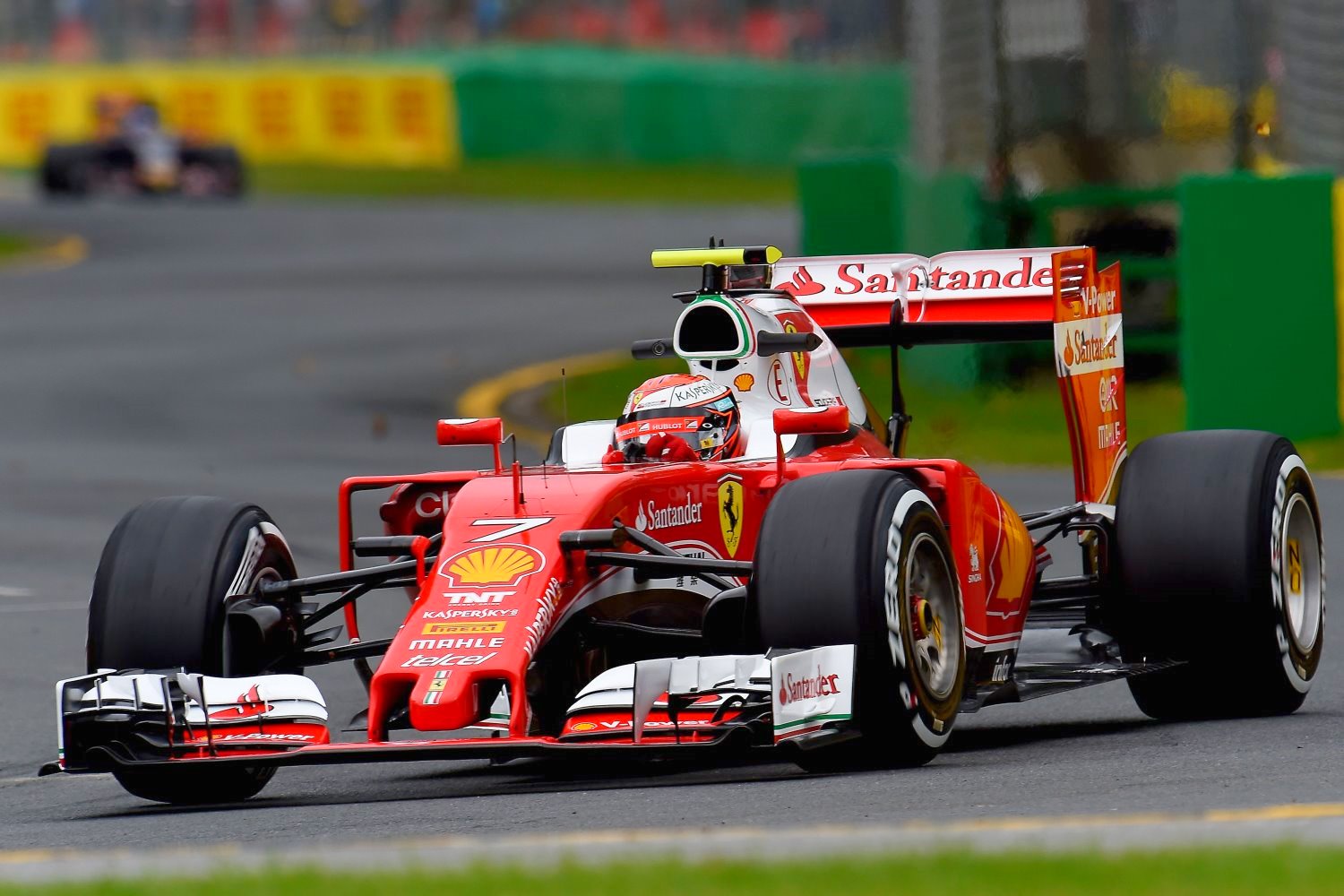 Kimi Raikkonen thinks Ferrari can challenge Mercedes in the race despite being over 1-second per lap slower