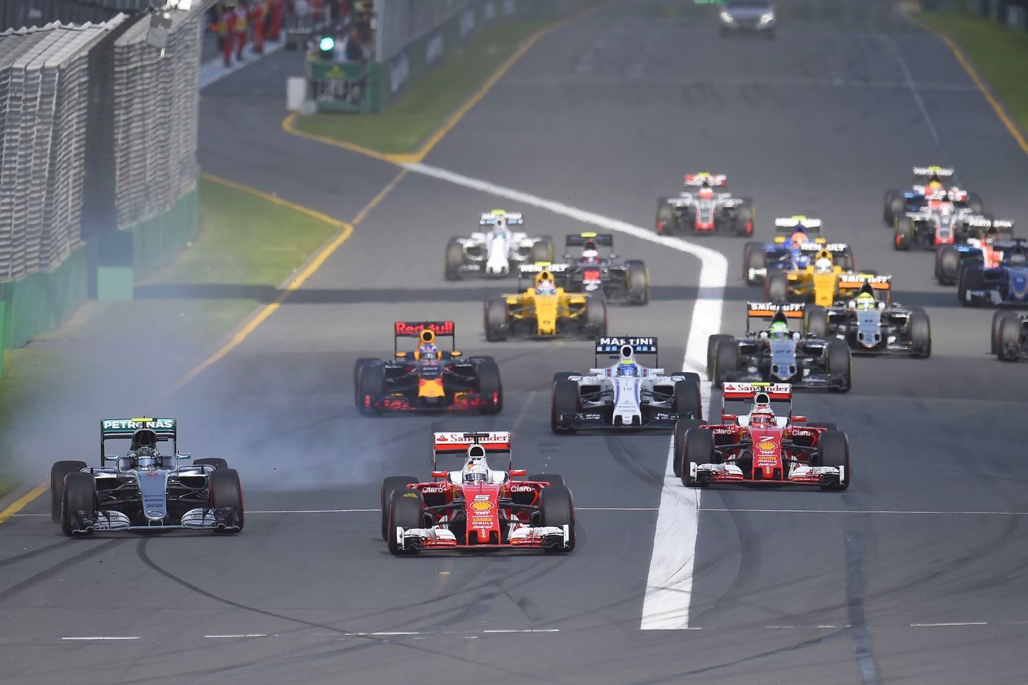 Mercedes worried Ferrari will smoke them at the start again