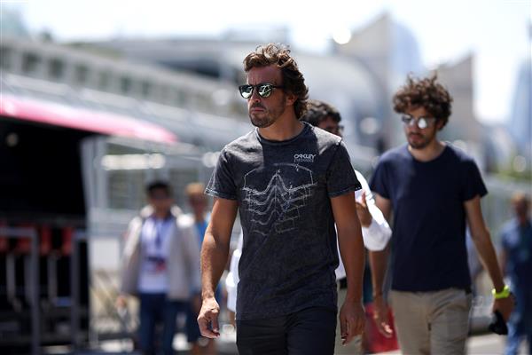 Fernando Alonso back in Baku