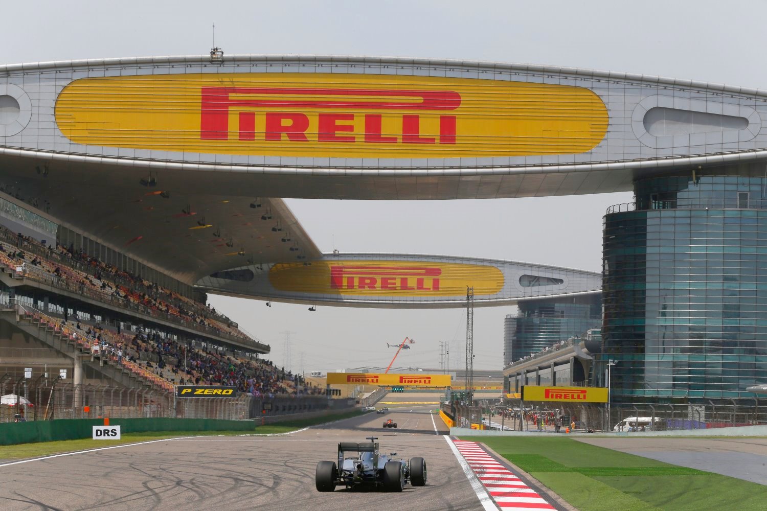 Looking up the front straight in Shanghai - hopefully it is long enough for DRS to create passes. i.e. the car will be doing the passing not the driver, he just pushes the button