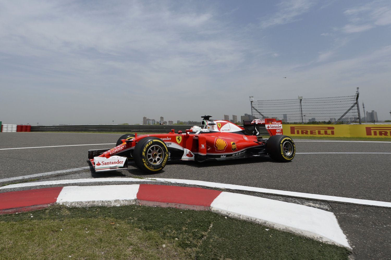 Vettel on track Friday in Shanghai