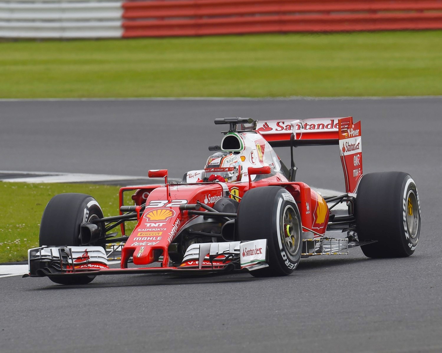 Charles Leclerc in the Ferrari
