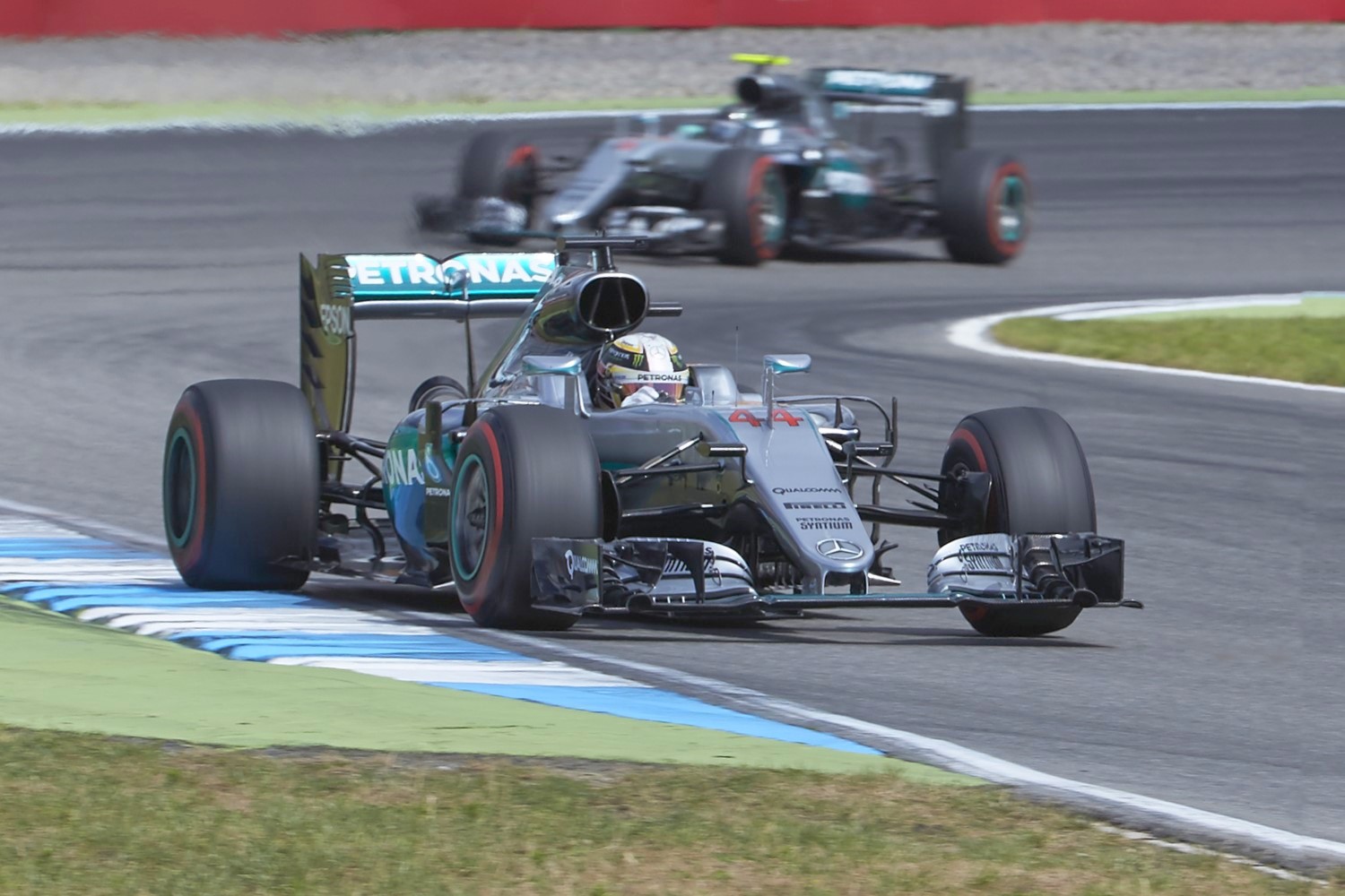 Rosberg trails Hamilton in the 2016 German GP