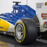 The new Sauber colors on the old car