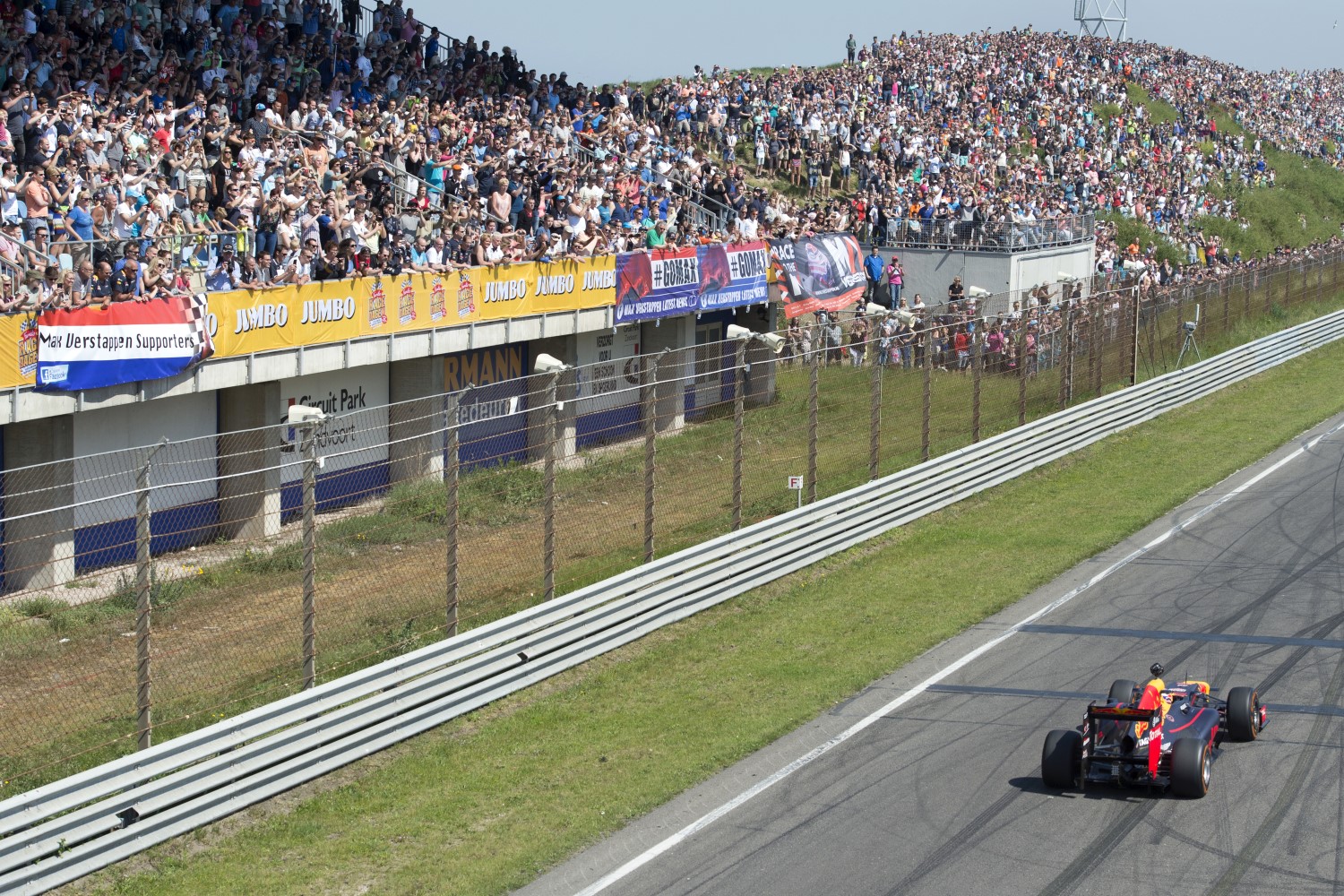 A huge crowd came out to see Verstappen