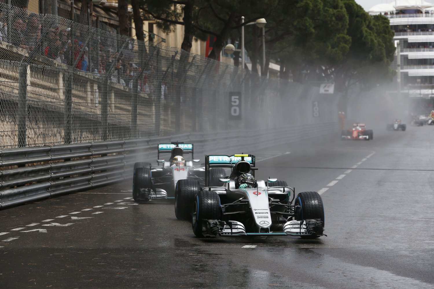Rosberg holding up Hamilton in Monaco