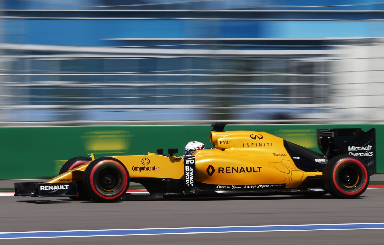 Renault with Magnussen at the wheel