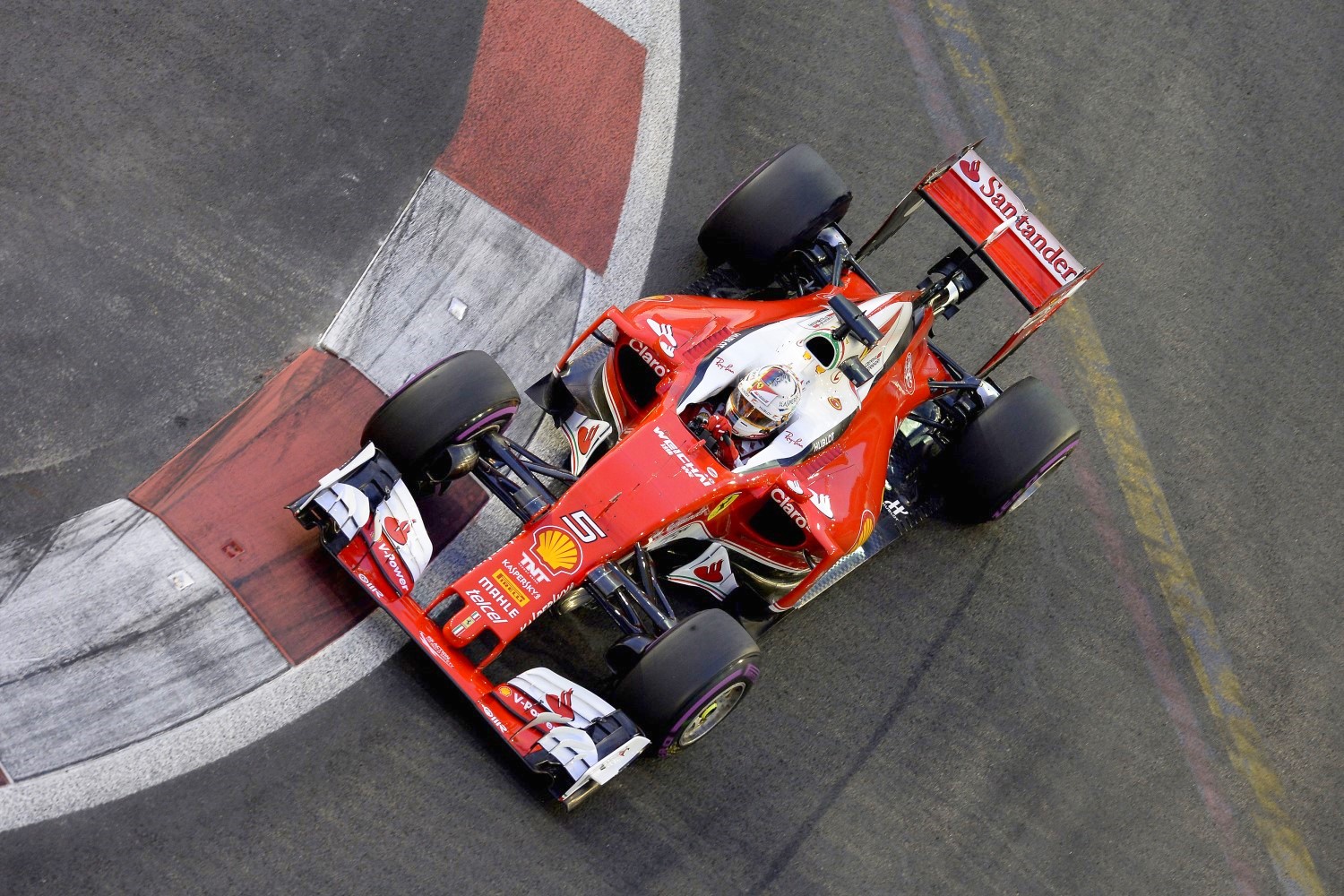 Sebastian Vettel dead-last to 5th with no caution flag