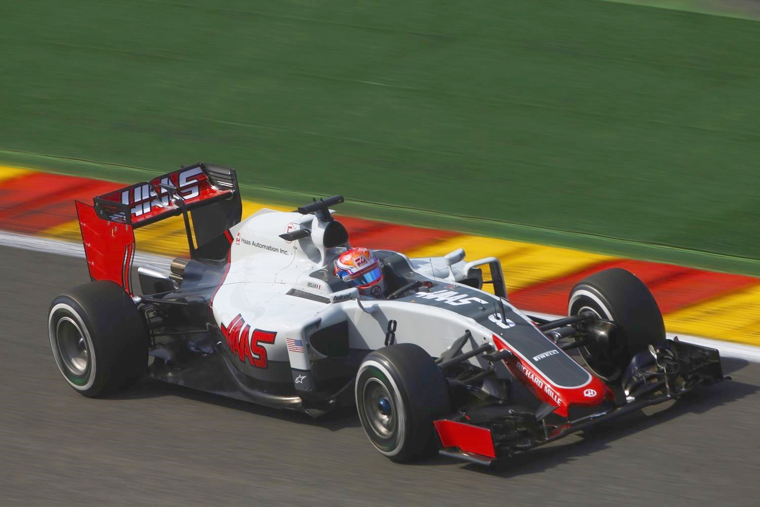 Grosjean in the Haas