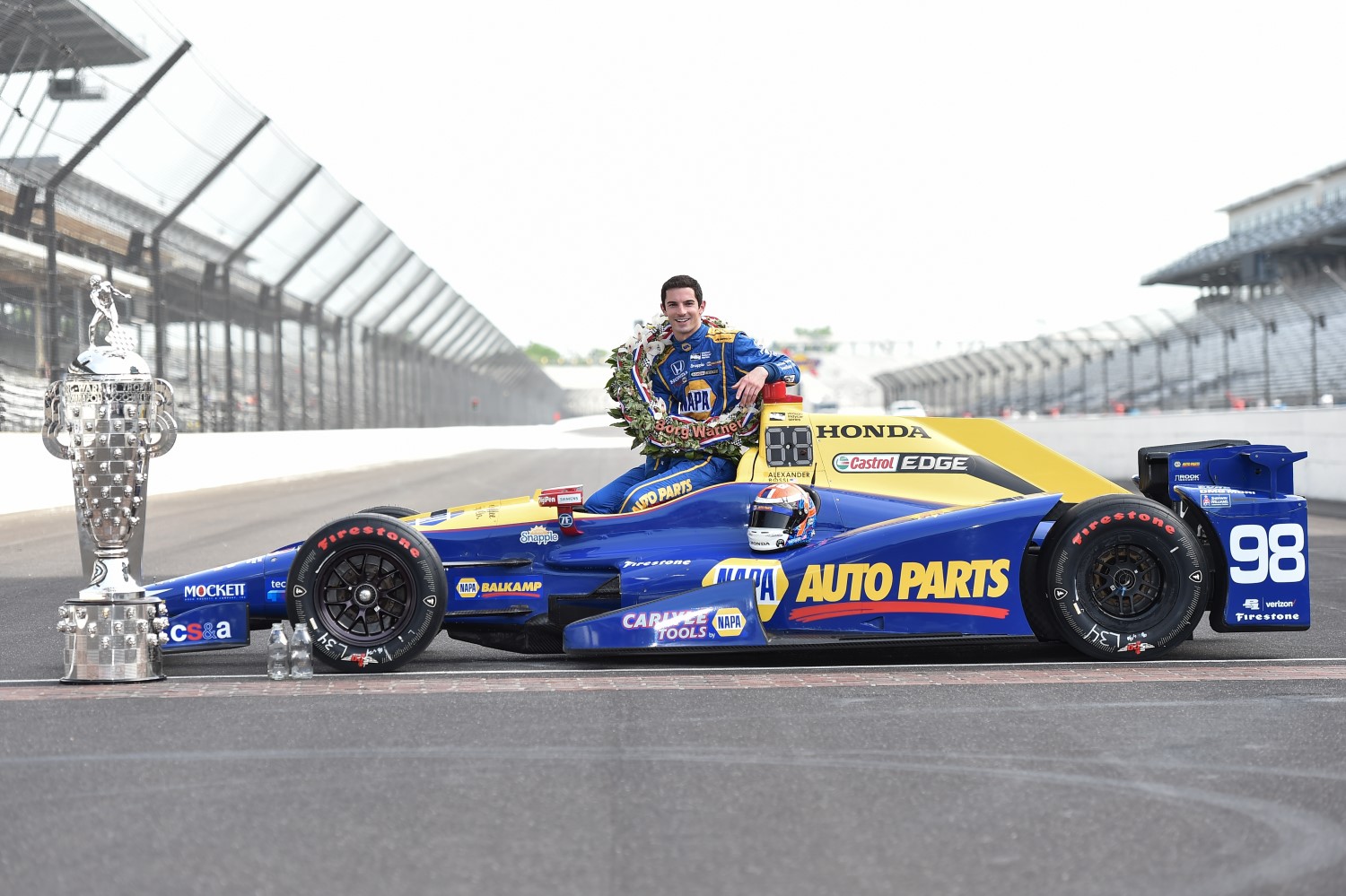 Rossi took NAPA to victory lane in the 100th running of the Indy 500