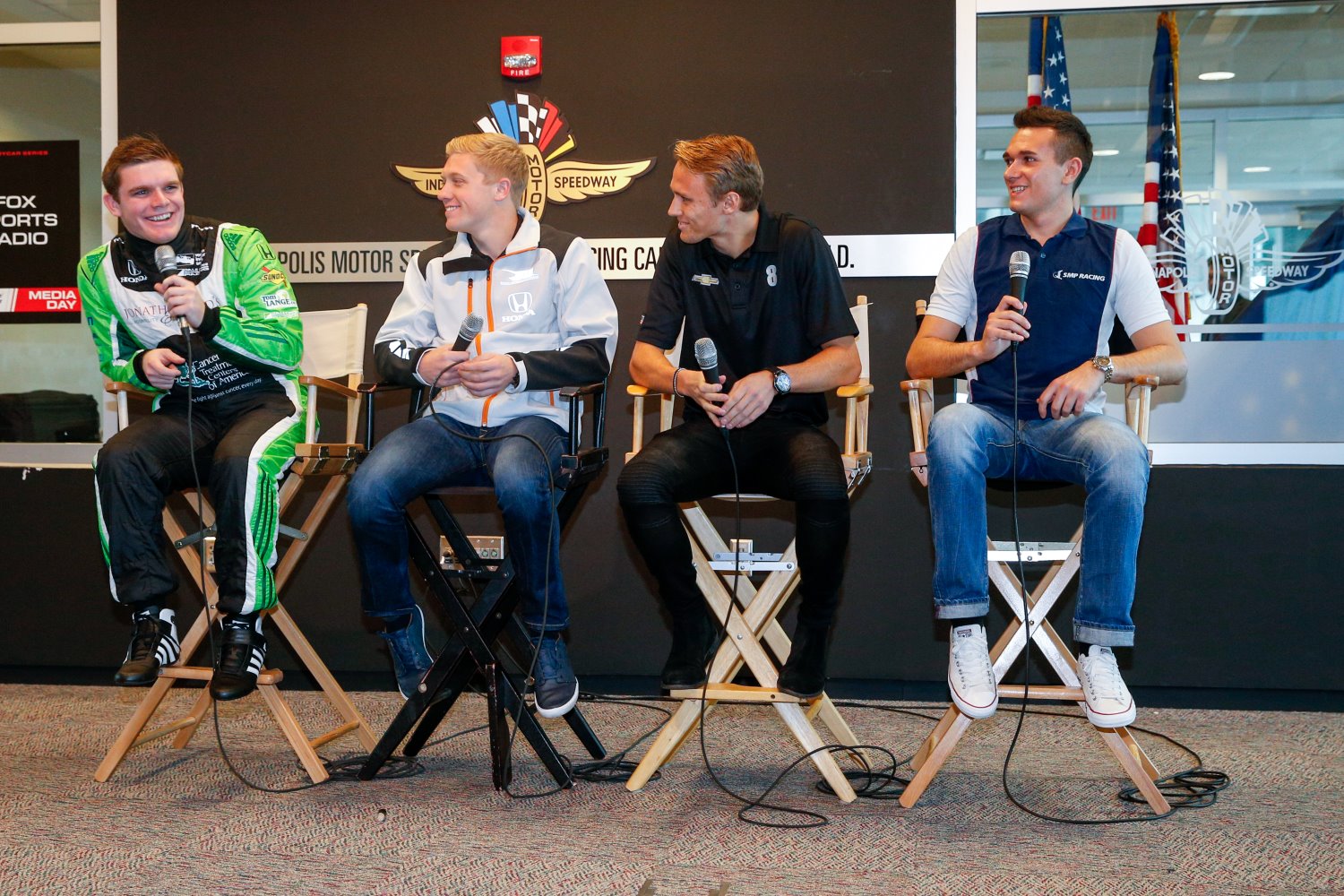 From left, Daly, Pigot, Chilton and Aleshin
