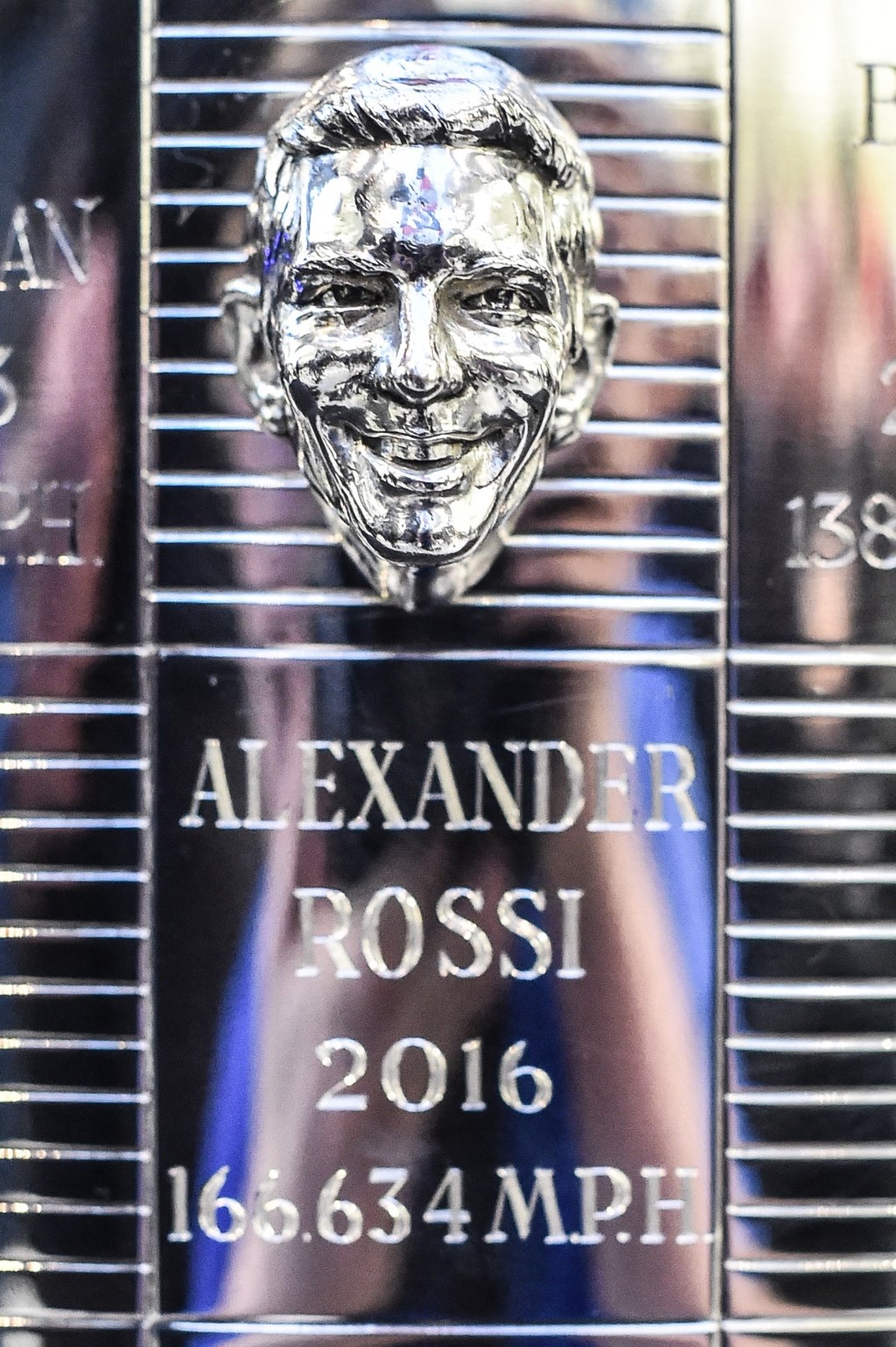 Rossi's place on the trophy