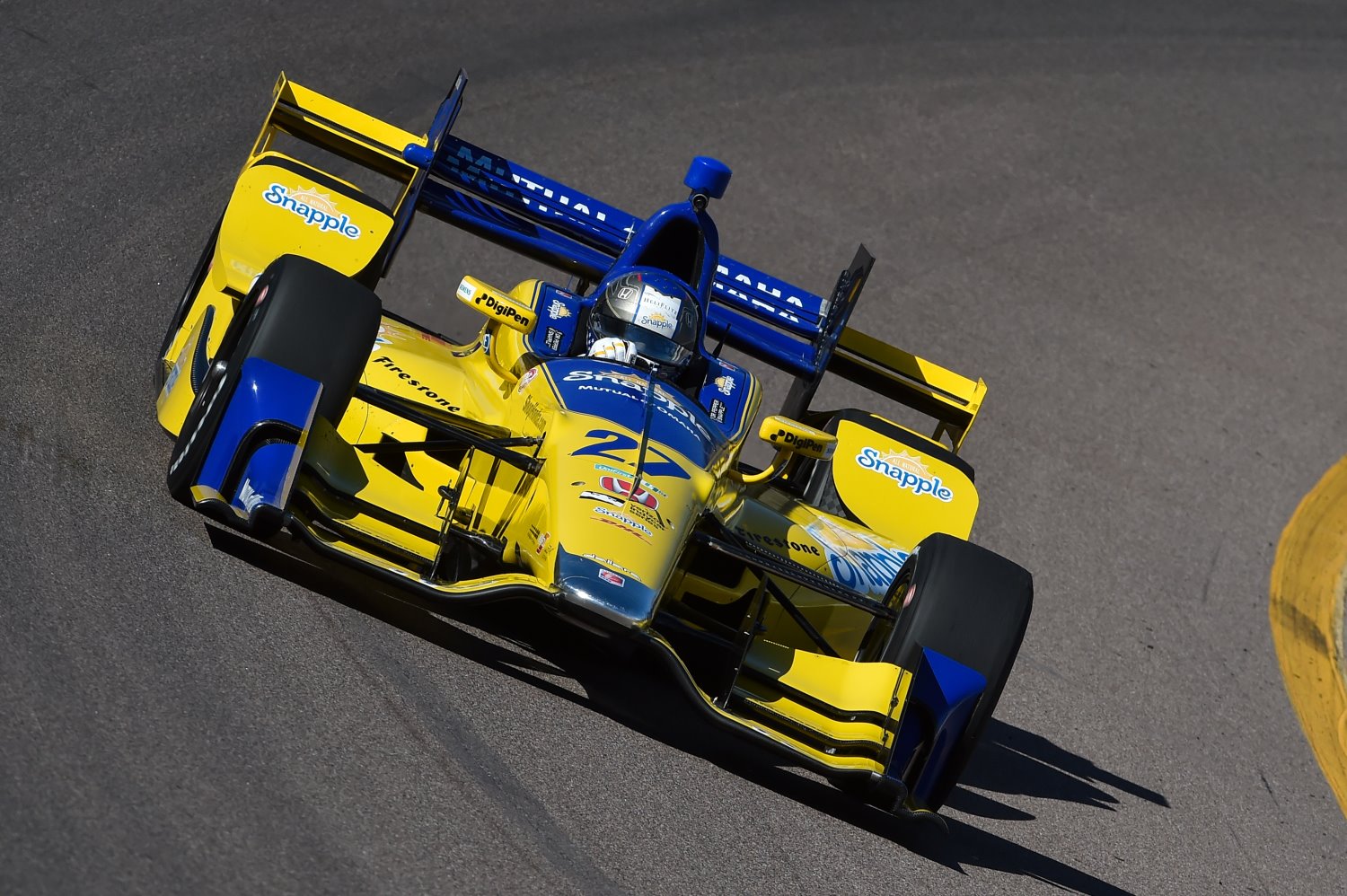 Andretti led the evening session in his Honda