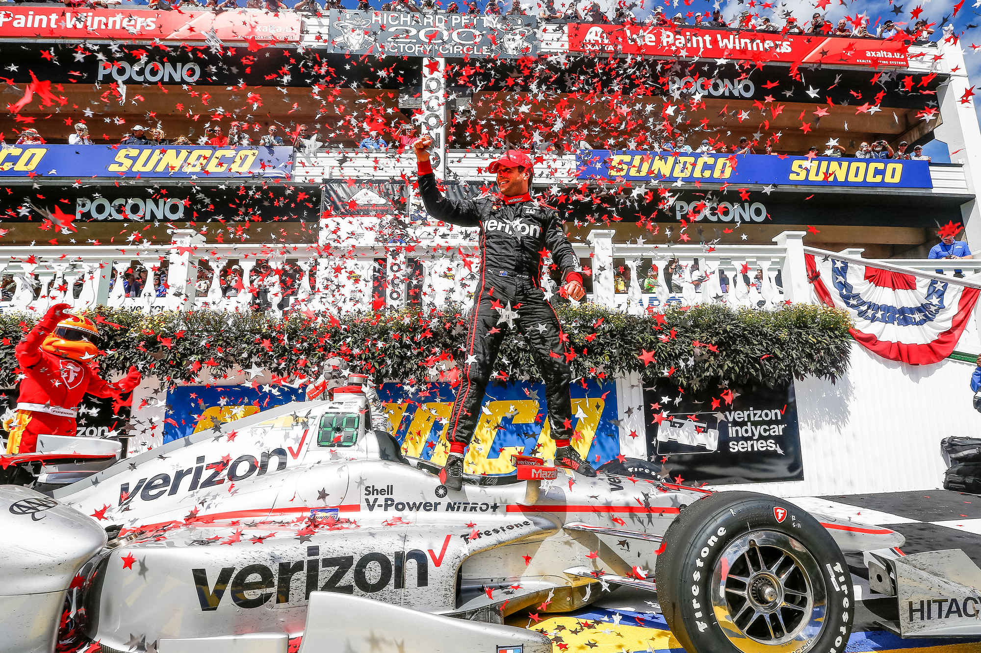 Will Power has been strong on ovals in recent years. Could today be his day at Indy? 