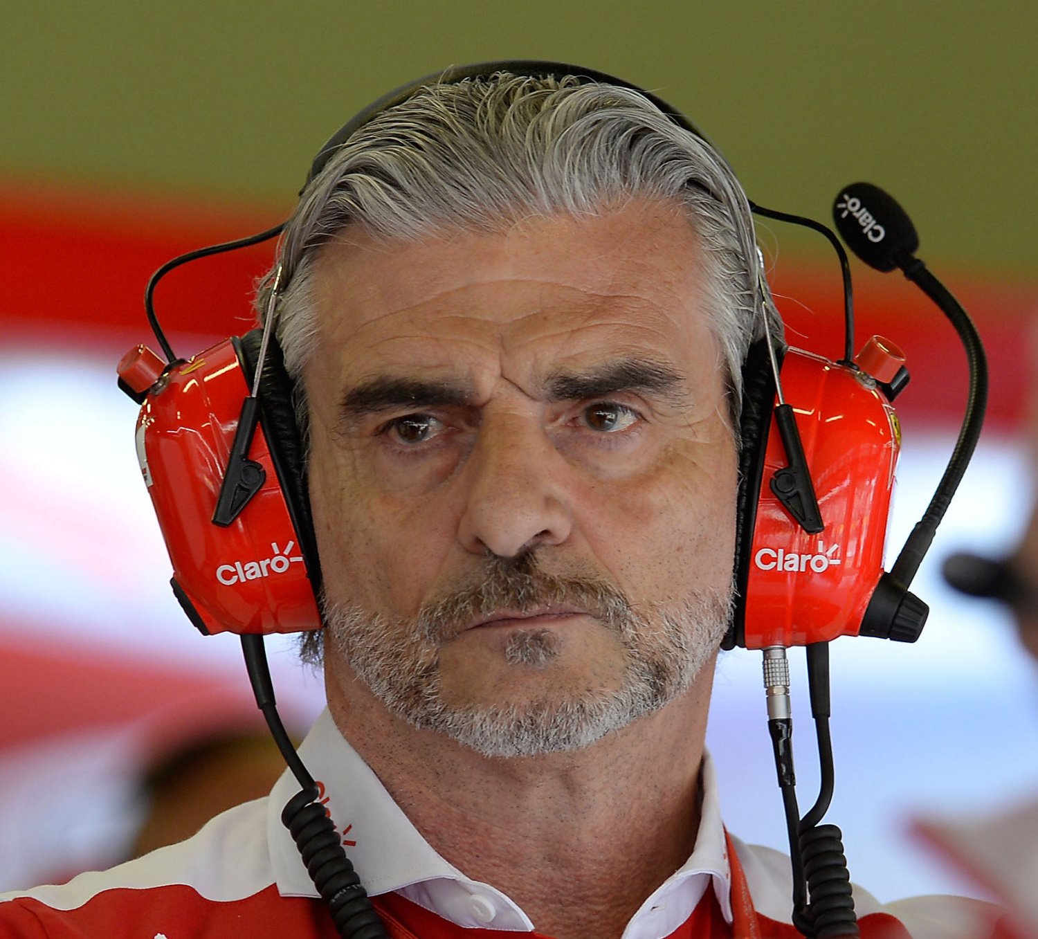 Maurizio Arrivabene realizing his Jimm Allison designed car is not going to catch the Aldo Costa designed Mercedes