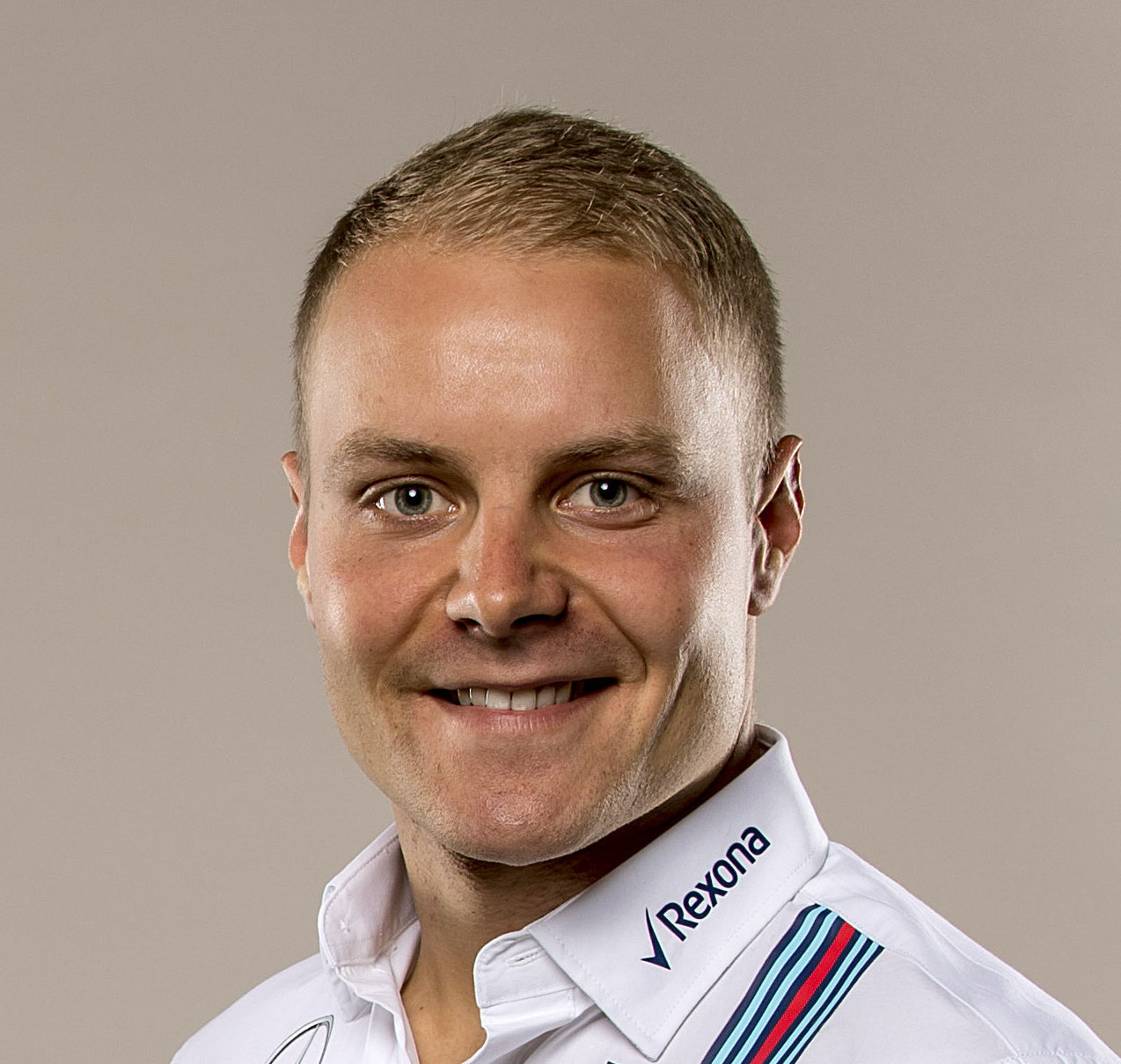 Bottas smiling ear-to-ear every day now