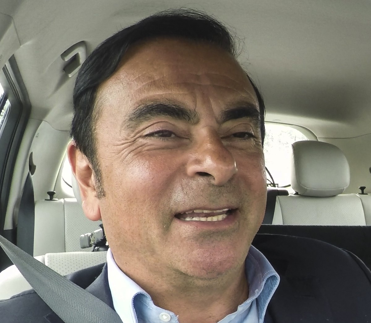 Carlos Ghosn laughing all the way to the bank
