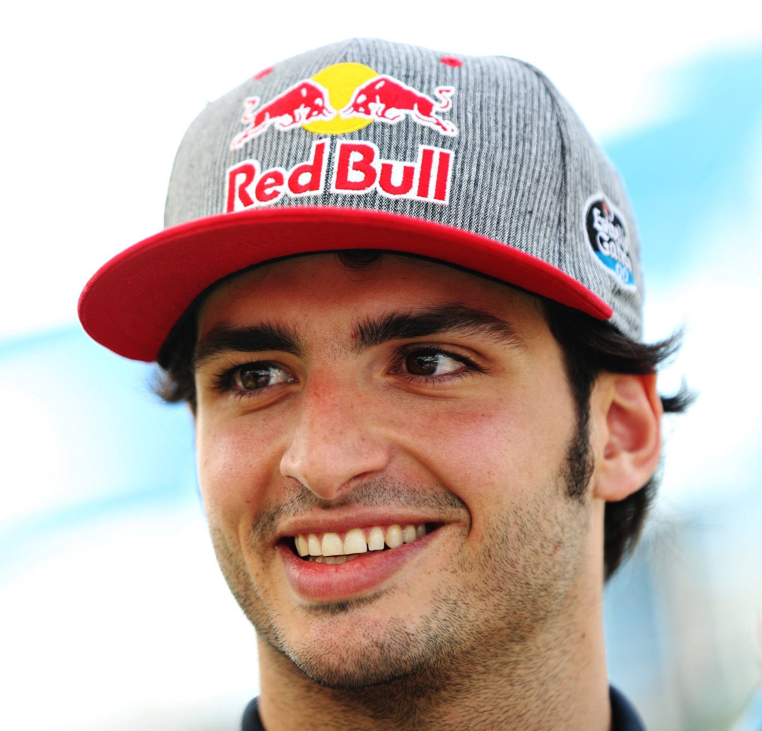 Carlos Sainz of Spain and Scuderia Toro Rosso in the Paddock during previews to the Australian Formula One Grand Prix at Albert Park on March 17, 2016 in Melbourne, Australia.  (Photo by Mark Thompson/Getty Images)
