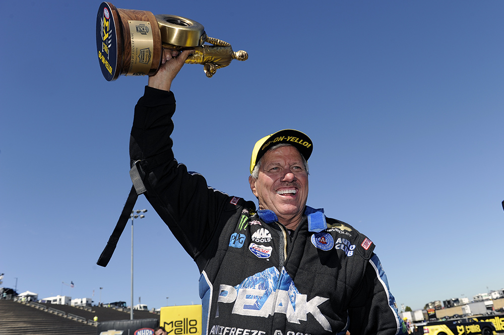 John Force collects another Funny Car trophy