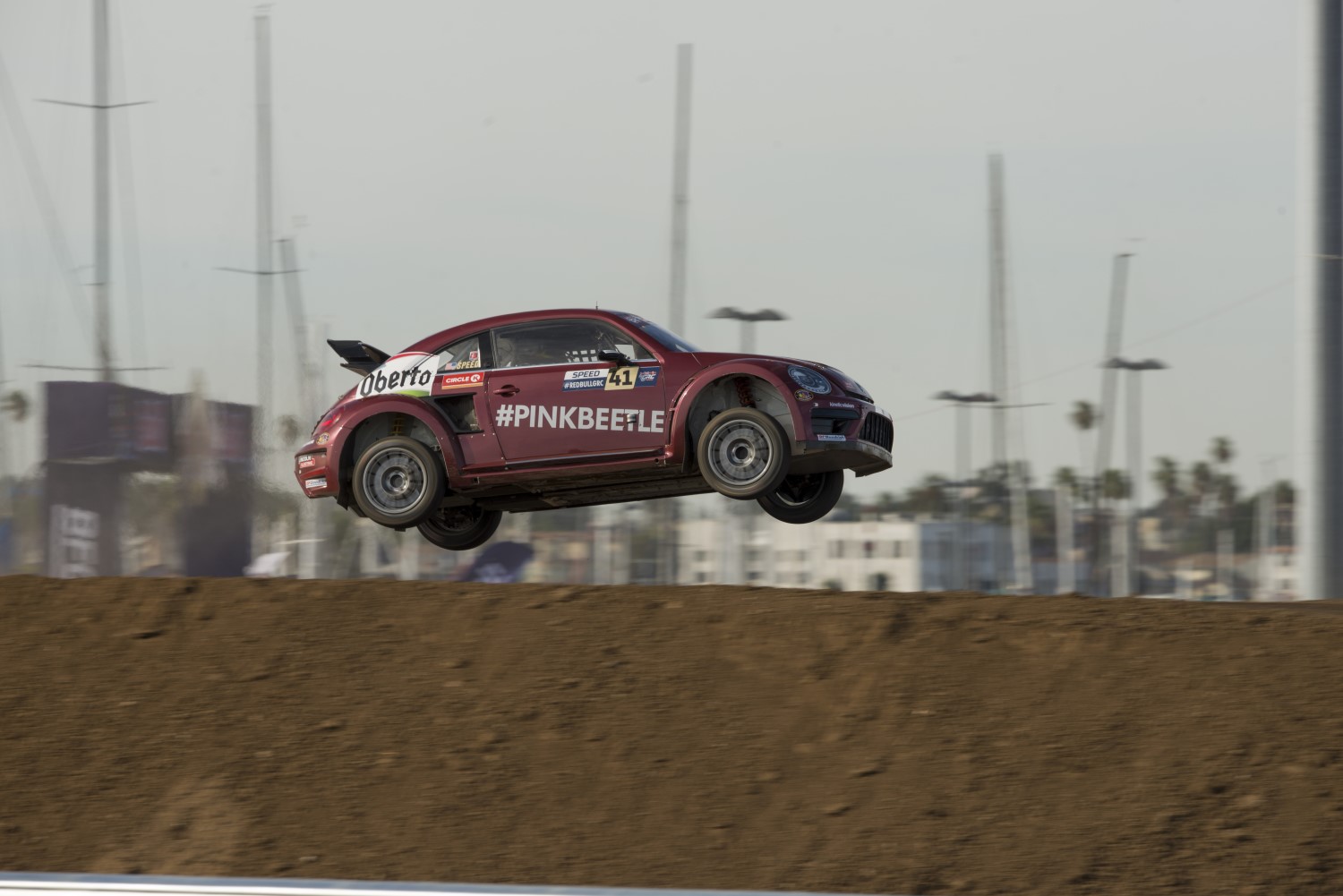 Scott Speed flies through the air