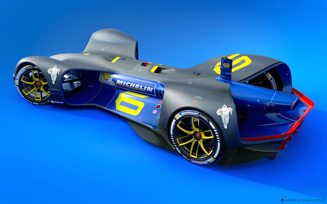 Driverless Roborace car. Someday maybe F1 cars will be driverless