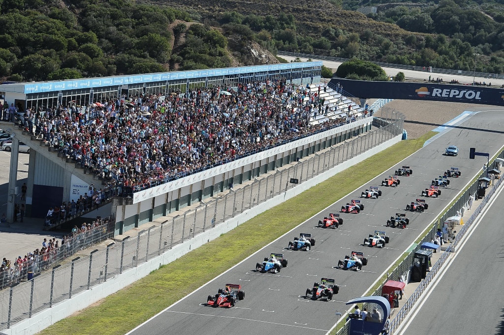 The grid for the Jerez, Spain race