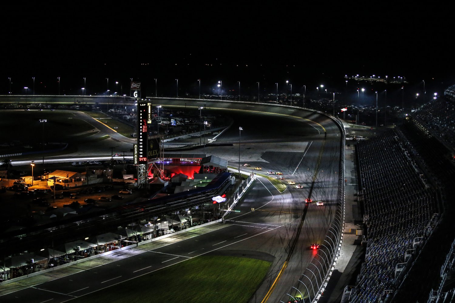 Nightime at the Rolex 24 
