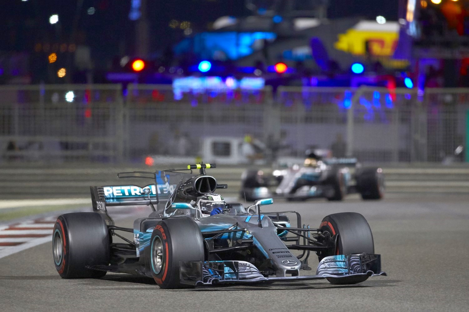 Bottas controlled the pace at the front in his Aldo Costa wonder machine