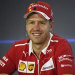 Sebastian Vettel was in a good mood