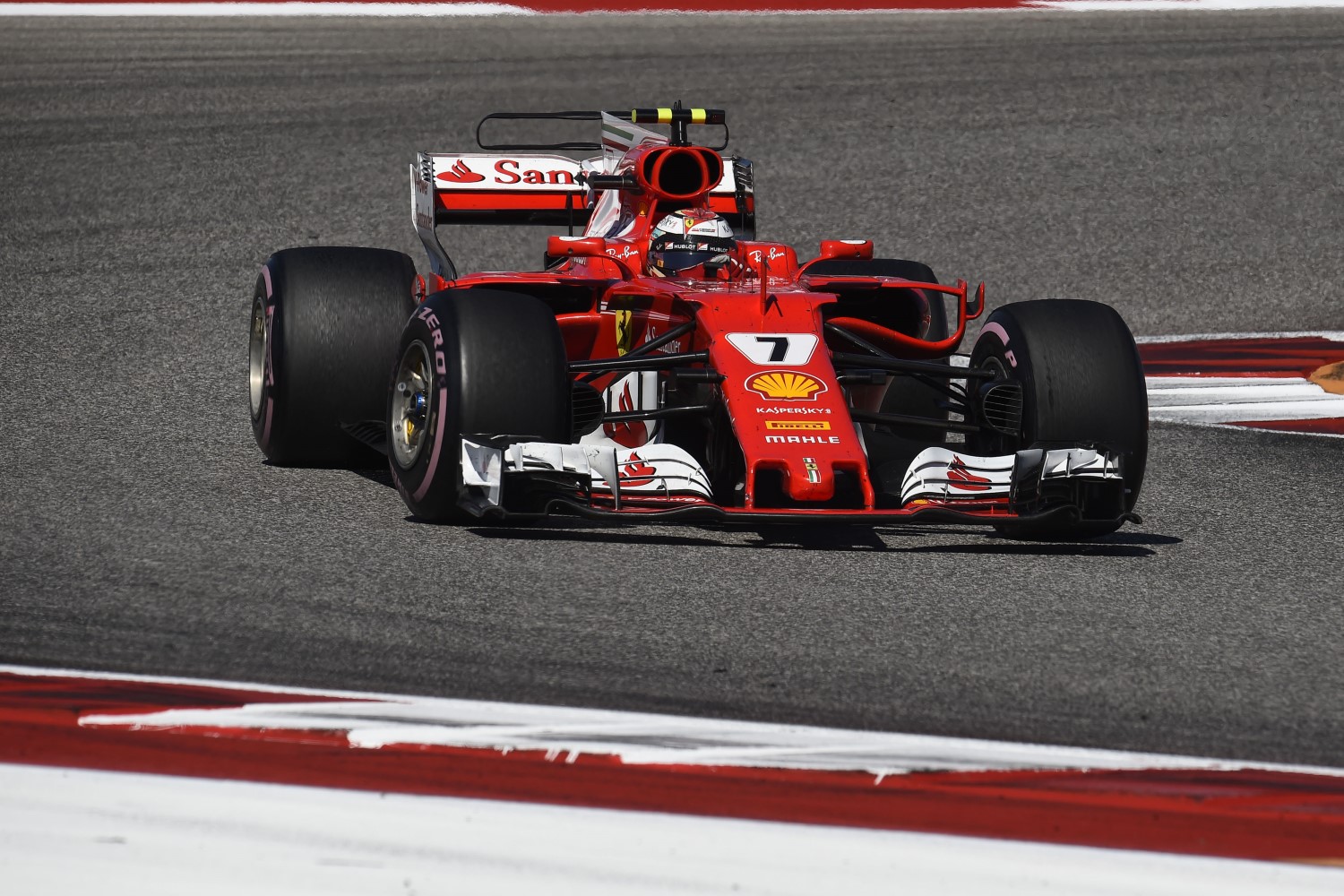 Raikkonen was out of tires and a sitting duck on the final lap