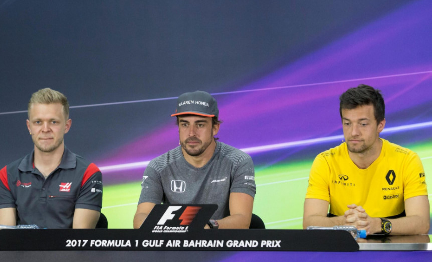 Magnussen, Alonso and Palmer